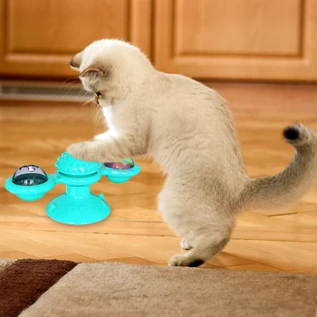 Cat Turntable Toy Scratch Brush Windmill Cat Toy Catnip Ball Turntable Teasing Interactive Toys Kitten Windmill ball Massage
Cat Turntable Toy Scratch Brush Windmill Cat Toy Catnip Ball Turntable Teasing Interactive Toys Kitten Windmill ball Massage