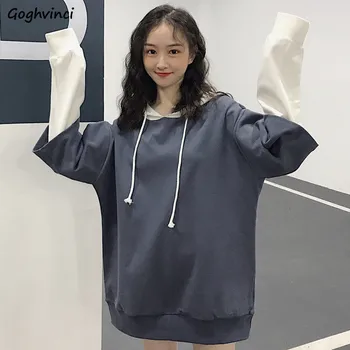 Hoodies Women Patchwork Hooded Leisure Korean Style Loose All-match Womens Simple Harajuku Pullover Students Clothing Fashion
Hoodies Women Patchwork Hooded Leisure Korean Style Loose All-match Womens Simple Harajuku Pullover Students Clothing Fashion