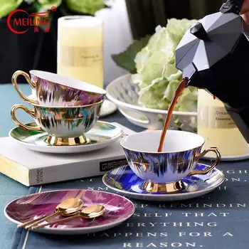 Personalized Coffee Cups and Saucers Gold Spoon Free Porcelain Travel Tea Cup Wedding Birthday Gift Home Kitchen Tableware Decor
Personalized Coffee Cups and Saucers Gold Spoon Free Porcelain Travel Tea Cup Wedding Birthday Gift Home Kitchen Tableware Decor