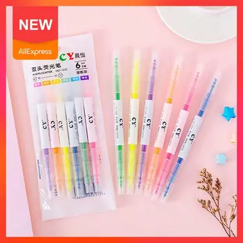 6pcs / Set Candy Color Highlighter Double-end Marker Art Office Supplies Pen Promotion School Mark Stationery Student Gift F7O1
6pcs / Set Candy Color Highlighter Double-end Marker Art Office Supplies Pen Promotion School Mark Stationery Student Gift F7O1