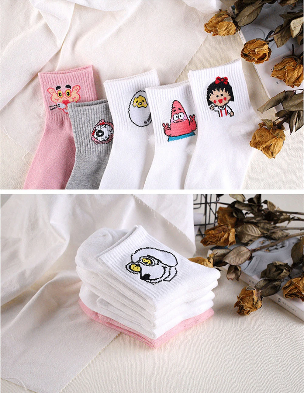 Japanese Kawaii Women Animals Cartoon Tube Socks Cute Egg Rabbit Panther Cotton Long Socks Female and Ladies Pink Milk White Sox Japanese Kawaii Women Animals Cartoon Tube Socks Cute Egg Rabbit Panther Cotton Long Socks Female and Ladies Pink Milk White Sox