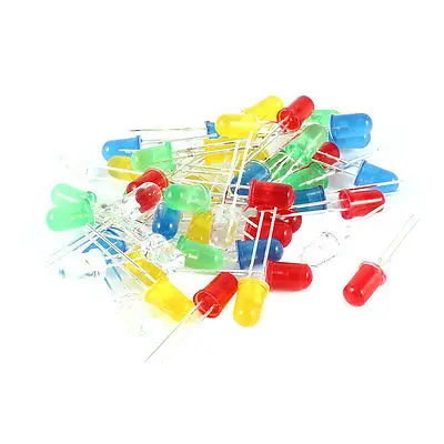 50 Pcs 5mm Straw Hat Red Green Yellow White Blue LED Bulbs Emitting Diodes 
50 Pcs 5mm Straw Hat Red Green Yellow White Blue LED Bulbs Emitting Diodes
