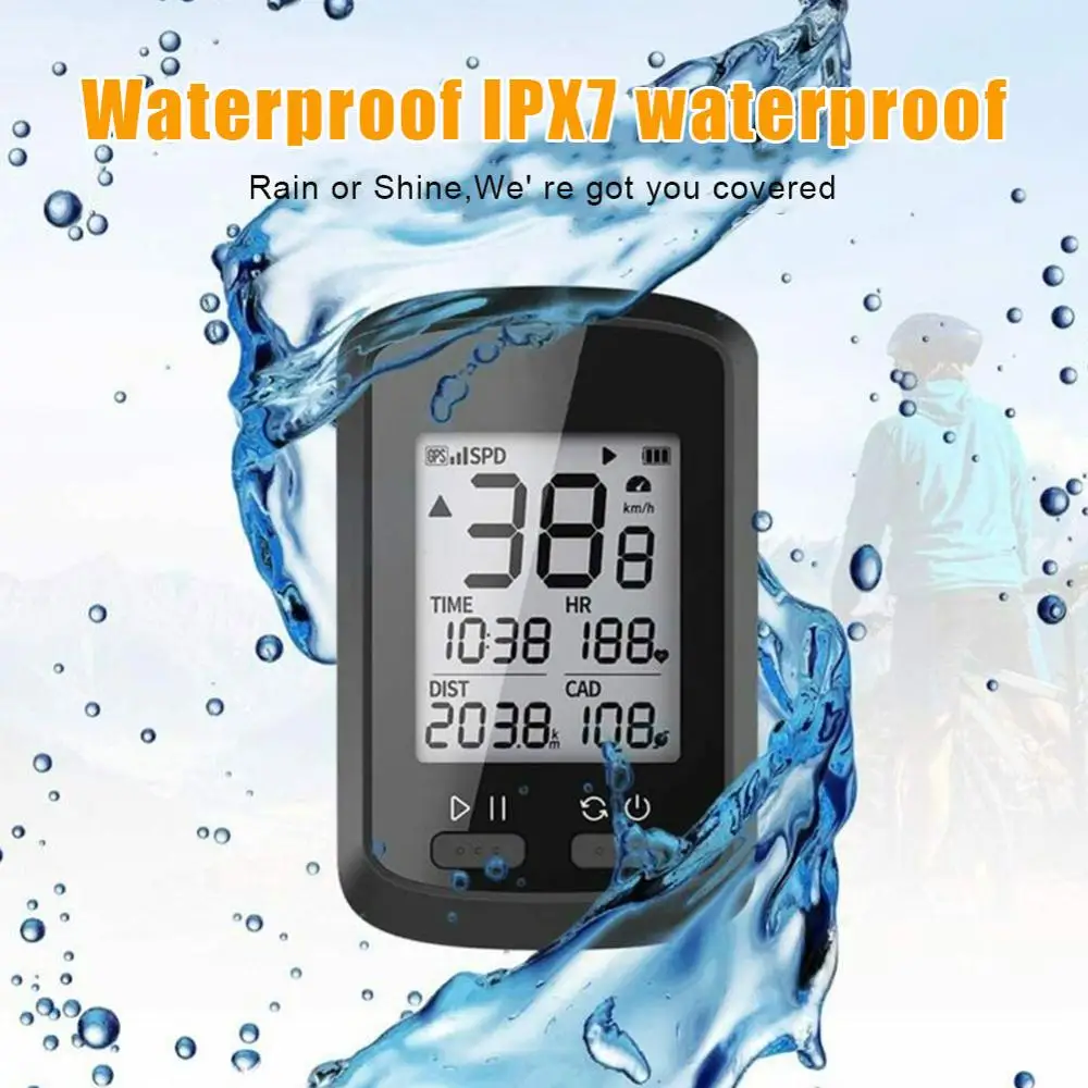 GPS Bike Computer G + Wireless GPS Speedometer Road Bike MTB Bicycle Waterproof IPX7 Bluetooth ANT+ Cadence Cycling Computers
GPS Bike Computer G + Wireless GPS Speedometer Road Bike MTB Bicycle Waterproof IPX7 Bluetooth ANT+ Cadence Cycling Computers