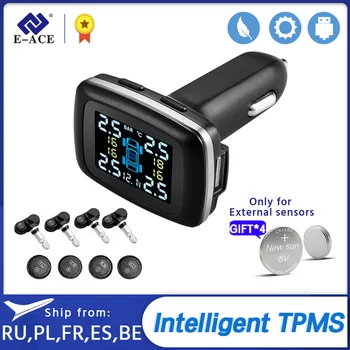 E-ACE K06 Mini Car TPMS Cigarette lighter Type Tire Pressure Monitoring System Real-time Digital Display Security Alarm Systems
E-ACE K06 Mini Car TPMS Cigarette lighter Type Tire Pressure Monitoring System Real-time Digital Display Security Alarm Systems