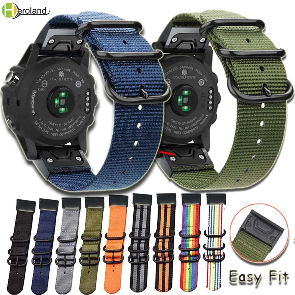 hero iand strap Nylon 26 22 20MM Quick easy Fit watch band for Garmin Fenix 5X 5 5S Plus/Fenix 3/3 HR/935 945 Smart wristBand
hero iand strap Nylon 26 22 20MM Quick easy Fit watch band for Garmin Fenix 5X 5 5S Plus/Fenix 3/3 HR/935 945 Smart wristBand