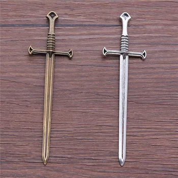 6pcs 25x87mm Sword Charms Pendant For Jewelry Making DIY Jewelry Findings
6pcs 25x87mm Sword Charms Pendant For Jewelry Making DIY Jewelry Findings