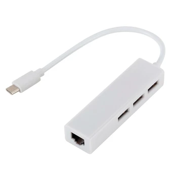 USB C to Ethernet Adapter with Type C USB2.0/3.0/PD HUB 3 Ports RJ45 Network Card Lan Adapter for Ma-cbook USB-C Type
USB C to Ethernet Adapter with Type C USB2.0/3.0/PD HUB 3 Ports RJ45 Network Card Lan Adapter for Ma-cbook USB-C Type