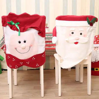 New Christmas Chair Covers Dinner Table Santa Lady Chair Cover Home Decor Ornaments Hot 
New Christmas Chair Covers Dinner Table Santa Lady Chair Cover Home Decor Ornaments Hot
