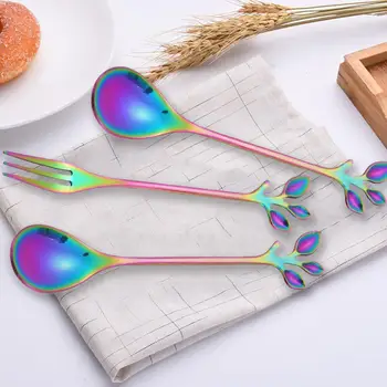 Fruit Fork Fresh Gift Stainless Steel Leaf Stirring Coffee Dessert Spoon Creative Branch Leaves Spoon Durable Kitchen Tableware
Fruit Fork Fresh Gift Stainless Steel Leaf Stirring Coffee Dessert Spoon Creative Branch Leaves Spoon Durable Kitchen Tableware