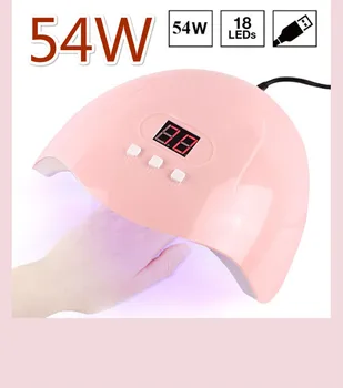 54W Gel Lamp High Performance Uv Lamp Intelligent Infrared Induction Manicure Lamp Instant Baking Adhesive Nail Lamp Nail Care 
54W Gel Lamp High Performance Uv Lamp Intelligent Infrared Induction Manicure Lamp Instant Baking Adhesive Nail Lamp Nail Care