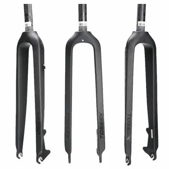 TOSEEK Bike Carbon Fork 26/27. 5/29er 1-1/8" T800 3K Carbon Fiber Mountain Bike Fork Disc Brake Rigid Forks
TOSEEK Bike Carbon Fork 26/27. 5/29er 1-1/8" T800 3K Carbon Fiber Mountain Bike Fork Disc Brake Rigid Forks