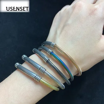Elastic Bracelet Adjustable Stainless Steel Bangles Multi Colorful For Women Girls New Style USENSET 2020 
Elastic Bracelet Adjustable Stainless Steel Bangles Multi Colorful For Women Girls New Style USENSET 2020