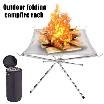 Portable Outdoor Fire Pit Camping Stainless Steel Mesh Fireplace Foldable for Outdoor Patio JS23
Portable Outdoor Fire Pit Camping Stainless Steel Mesh Fireplace Foldable for Outdoor Patio JS23