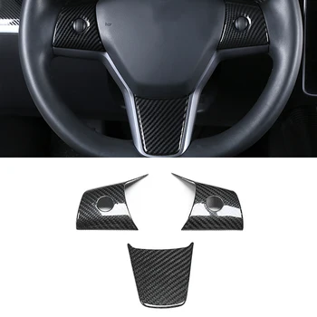 Car Accessories Carbon Fiber Steering Wheel Panel Frame Cover Sticker Trim Interior Decoration for Tesla Model 3 2017-2019
Car Accessories Carbon Fiber Steering Wheel Panel Frame Cover Sticker Trim Interior Decoration for Tesla Model 3 2017-2019