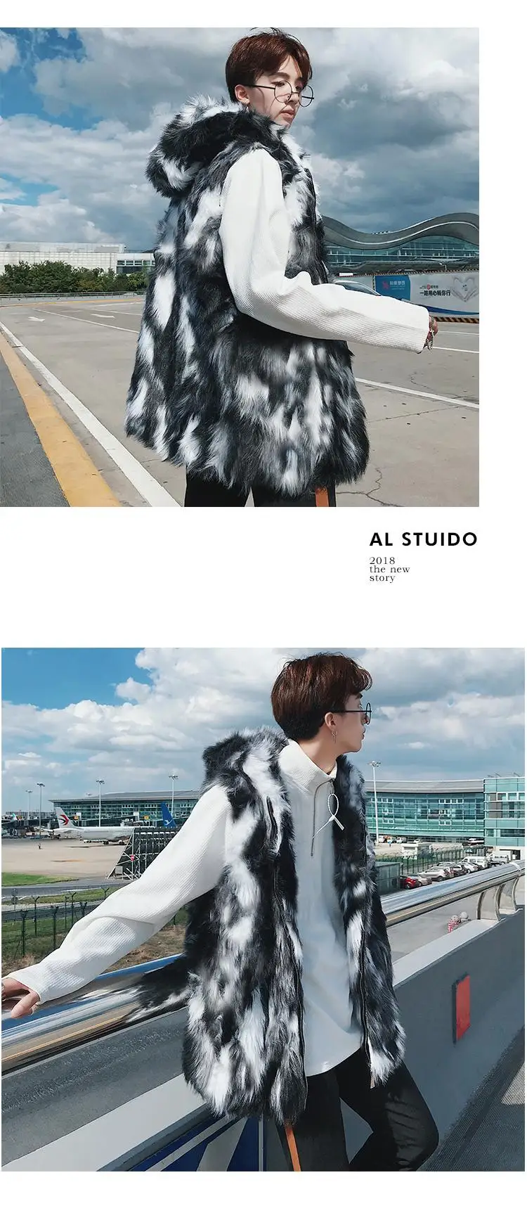 Мужская куртка из искусственного меха | AliExpress