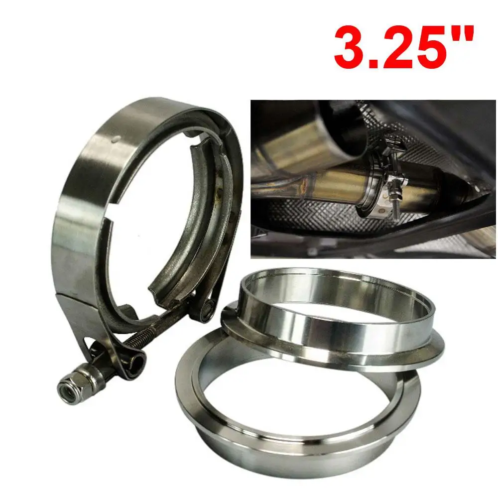 Фото 3.25Inches SUS 304 Stainless Steel Exhaust V Band Clamp Kit V-Band Vband Male Female Design | Автомобили и мотоциклы