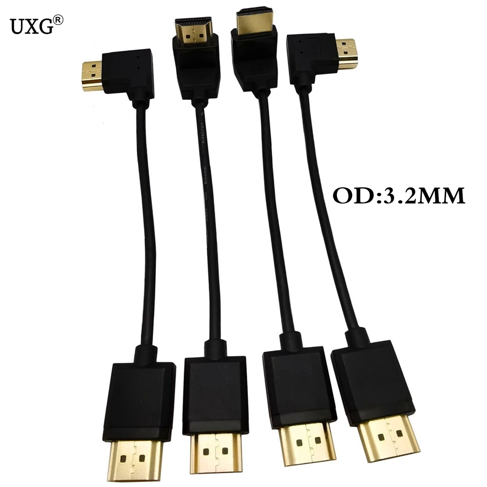 Сверхтонкий высокоскоростной кабель, совместимый с HDMI, угол 90, 4K * 2K @ 60HZφ OD: 3,2; 15 см
Сверхтонкий высокоскоростной кабель, совместимый с HDMI, угол 90, 4K * 2K @ 60HZφ OD: 3,2; 15 см