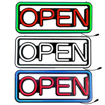 LED Store Open Sign Logo Advertising Lights Board Shopping Mall Bright Neon Business Store Light With Red blue Neon Inscription
LED Store Open Sign Logo Advertising Lights Board Shopping Mall Bright Neon Business Store Light With Red blue Neon Inscription