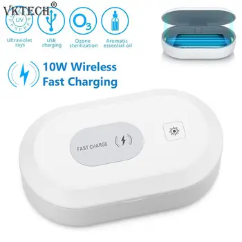 2 in 1 UV Wireless Charger Disinfection Box Portable Phone Fast Charging Germicidal Sterilizer Box Jewelry Watch Mask Cleaner
2 in 1 UV Wireless Charger Disinfection Box Portable Phone Fast Charging Germicidal Sterilizer Box Jewelry Watch Mask Cleaner