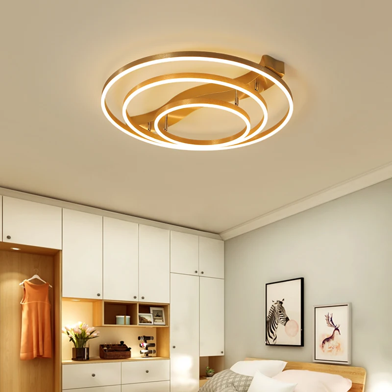 LED Ceiling Lights For Living Room Bedroom AC85-265V Gold Ceiling Lamp Fixtures
LED Ceiling Lights For Living Room Bedroom AC85-265V Gold Ceiling Lamp Fixtures