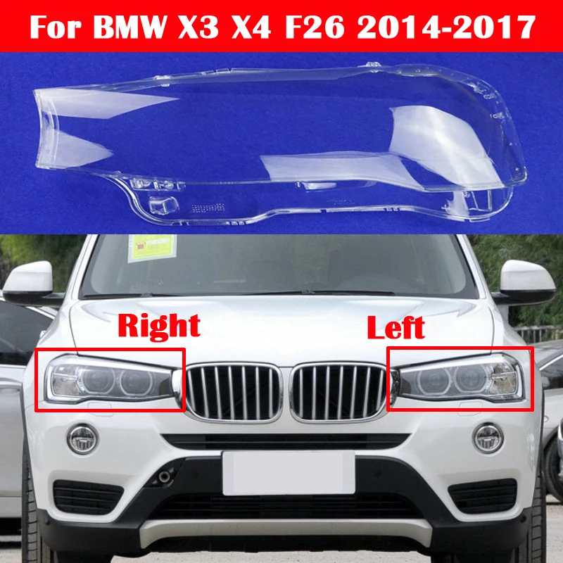 For BMW X3 X4 F26 2014-2017 Pure Transparent Headlight Shell Front Car Glass Lampshade headlamp Lens Cover Caps
For BMW X3 X4 F26 2014-2017 Pure Transparent Headlight Shell Front Car Glass Lampshade headlamp Lens Cover Caps