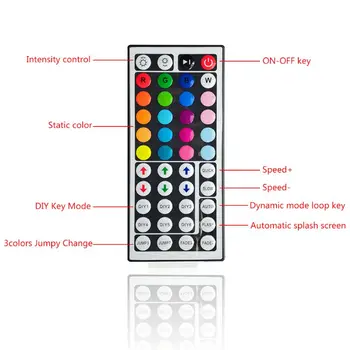 LED Strip Light Color Changing RGB 5050 SMD 300 LED with IR Remote and 12V Power K4UA
LED Strip Light Color Changing RGB 5050 SMD 300 LED with IR Remote and 12V Power K4UA