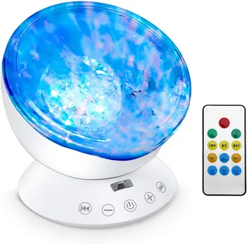Ocean Wave Projector LED Night Light With USB Remote Control TF Cards Music Player Speaker Aurora Dropship Projection
Ocean Wave Projector LED Night Light With USB Remote Control TF Cards Music Player Speaker Aurora Dropship Projection