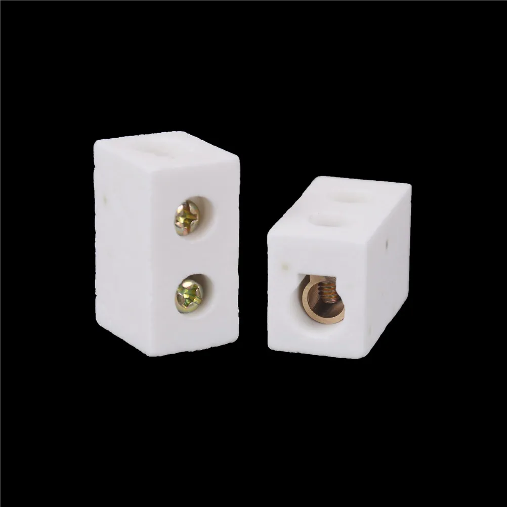 2 Pcs Ceramic Terminal Block 30A 1Way 2 Hole Connector Porcelain Ceramic Terminal Blocks
2 Pcs Ceramic Terminal Block 30A 1Way 2 Hole Connector Porcelain Ceramic Terminal Blocks