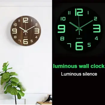 Low Noise Battery Operated Wooden Silent Non Ticking Bedroom Glow In Dark Arabic Number Office Luminous Wall Clock Home Decor
Low Noise Battery Operated Wooden Silent Non Ticking Bedroom Glow In Dark Arabic Number Office Luminous Wall Clock Home Decor