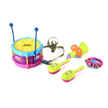 5pcs Baby Plastic Colorful Musical Instruments Jazz Drums Toys with Sand Hammer Rattle Drum Hammer Speaker Educational Music Toy
5pcs Baby Plastic Colorful Musical Instruments Jazz Drums Toys with Sand Hammer Rattle Drum Hammer Speaker Educational Music Toy