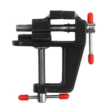 3.5" Aluminum Miniature Small Jewelers Hobby Clamp On Table Bench Screw Vise Mini Table Vice Clamp DIY Craft Mould Repair Tool
3.5" Aluminum Miniature Small Jewelers Hobby Clamp On Table Bench Screw Vise Mini Table Vice Clamp DIY Craft Mould Repair Tool