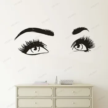 Eyelash Extension Vinyl Wall Sticker Beauty Eyes Lahses Vinyl Decal Beauty Salon Wall Make Up Mural HD62
Eyelash Extension Vinyl Wall Sticker Beauty Eyes Lahses Vinyl Decal Beauty Salon Wall Make Up Mural HD62