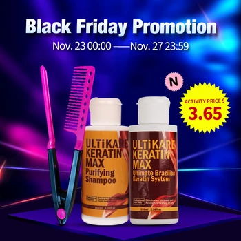 11.11 Portable Brazilian Keratin 100ml 5% Formalin Treatment+100ml Purifying Shampoo Straightening for Dizzy Hair+Free Hair Comb
11.11 Portable Brazilian Keratin 100ml 5% Formalin Treatment+100ml Purifying Shampoo Straightening for Dizzy Hair+Free Hair Comb