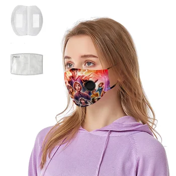Stranger Things 3D Breathing valve mask + Pm2.5 cotton Reusable Style Eleven Face Mask for men and women Anti Dust Pollutiont 
Stranger Things 3D Breathing valve mask + Pm2.5 cotton Reusable Style Eleven Face Mask for men and women Anti Dust Pollutiont