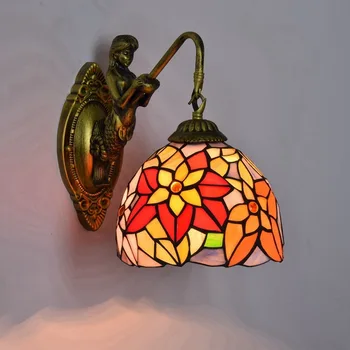 European style retro Tiffany stained glass living room dining room bedroom bar club corridor balcony wall lamp 20cm
European style retro Tiffany stained glass living room dining room bedroom bar club corridor balcony wall lamp 20cm