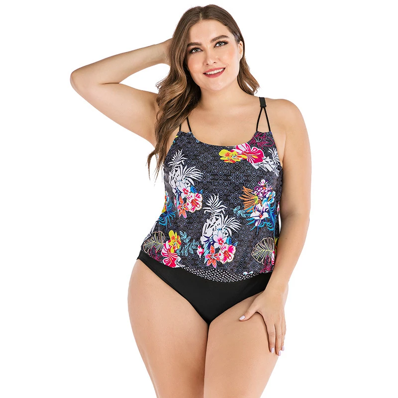 Plus size 4XL printed Tankini suit plus size plus size swimsuit ladies swimwear Tankini suit two-piece split tights bikini 2020
Plus size 4XL printed Tankini suit plus size plus size swimsuit ladies swimwear Tankini suit two-piece split tights bikini 2020