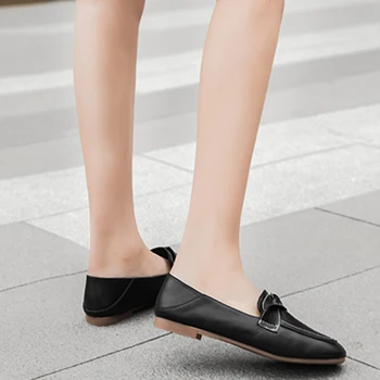 MALEMONKEY 012878 Loafers Women Genuine Leather Black Slip On Square Toe Flats Shoes Handmade 2020 New Arrival
MALEMONKEY 012878 Loafers Women Genuine Leather Black Slip On Square Toe Flats Shoes Handmade 2020 New Arrival