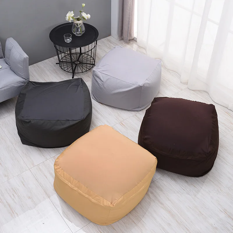Lazy BeanBag Sofas Cover Chairs Without Filler Linen Cloth Lounger Puff Couch Bean Seat Living Room Bag Asiento Tatami Furniture | Дом и сад