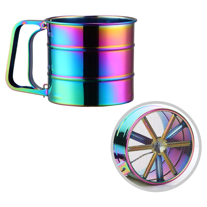 Coffee Cups Handheld Flour Shaker Stainless Steel Mesh Sieve Cup Icing Sugar Bake Tool Handpressed Hand-pressed Bakeware Sifters
Coffee Cups Handheld Flour Shaker Stainless Steel Mesh Sieve Cup Icing Sugar Bake Tool Handpressed Hand-pressed Bakeware Sifters
