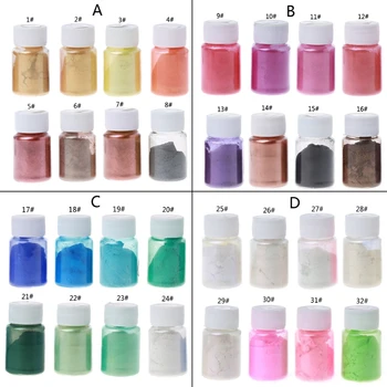 8 Colors 10g Resin Colorant Powder Mica Pearlescent Pigments Kit Resin Dye Epoxy Resin DIY Color Toning Jewelry Making
8 Colors 10g Resin Colorant Powder Mica Pearlescent Pigments Kit Resin Dye Epoxy Resin DIY Color Toning Jewelry Making