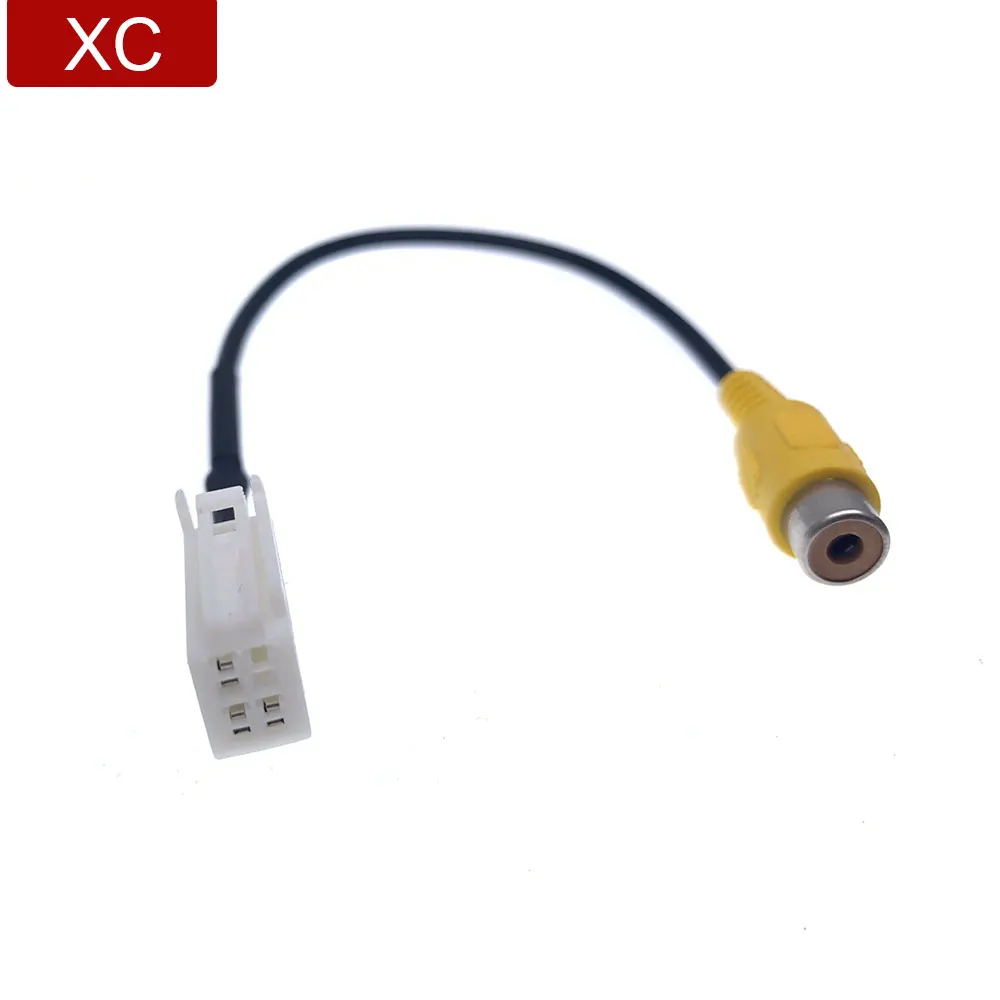 

Car 4Pin Parking Rear Camera Video Line Plug Reverse Convert Input Cable For Toyota Camry Panasonic Navigation DVD OEM AM1327