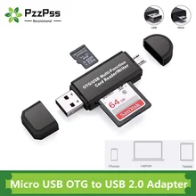 PzzPss OTG Micro SD Card Reader USB 2.0 Card Reader 2.0 For USB Micro SD Adapter Flash Drive Smart Memory Card Reader PzzPss OTG Micro SD Card Reader USB 2.0 Card Reader 2.0 For USB Micro SD Adapter Flash Drive Smart Memory Card Reader
