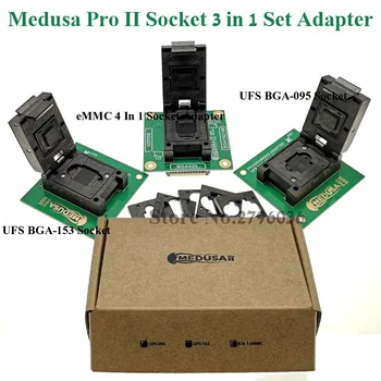 100% Original Medusa Pro II Socket 3 in 1 Set, Adapter eMMC 4 In 1 Socket + UFS BGA-153 Socket + UFS BGA-095 Socket Adapter
100% Original Medusa Pro II Socket 3 in 1 Set, Adapter eMMC 4 In 1 Socket + UFS BGA-153 Socket + UFS BGA-095 Socket Adapter