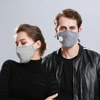 Washable PM2.5 Anti Haze Mask Breath Valve Mouth Mask Activated Carbon Filter Respirator Mouth-muffle Face Mask masque 
Washable PM2.5 Anti Haze Mask Breath Valve Mouth Mask Activated Carbon Filter Respirator Mouth-muffle Face Mask masque