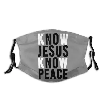 Know Jesus Know Peace Christian Non-Disposable Face Mask Dustproof Mask Protection Cover Respirator Mouth Muffle
Know Jesus Know Peace Christian Non-Disposable Face Mask Dustproof Mask Protection Cover Respirator Mouth Muffle