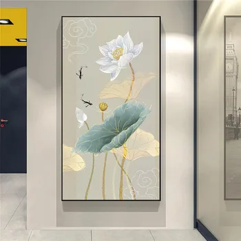 New Arrival Large Size Chinese Style Canvas Printed Painting Modern Lotus Wall Art Flower Poster for Living Room Decor no frame
New Arrival Large Size Chinese Style Canvas Printed Painting Modern Lotus Wall Art Flower Poster for Living Room Decor no frame
