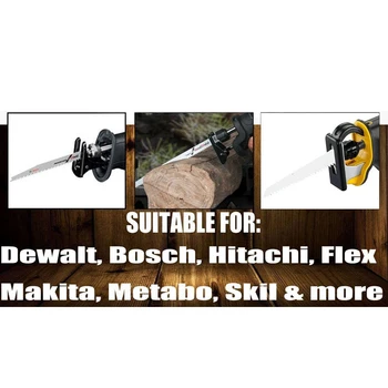 8x Reciprocating Saw Blades Wood Metal Cutter Blade For Bosch Makita Hitach Flex
8x Reciprocating Saw Blades Wood Metal Cutter Blade For Bosch Makita Hitach Flex