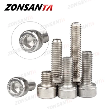 ZONSANTA Hexagon Hex Socket Cap Head Bolt M1.4 M1.6 M2 M2.5 M3 M4 M5 M6 M8 304 Stainless Steel DIN912 Allen Socket Head Screw
ZONSANTA Hexagon Hex Socket Cap Head Bolt M1.4 M1.6 M2 M2.5 M3 M4 M5 M6 M8 304 Stainless Steel DIN912 Allen Socket Head Screw