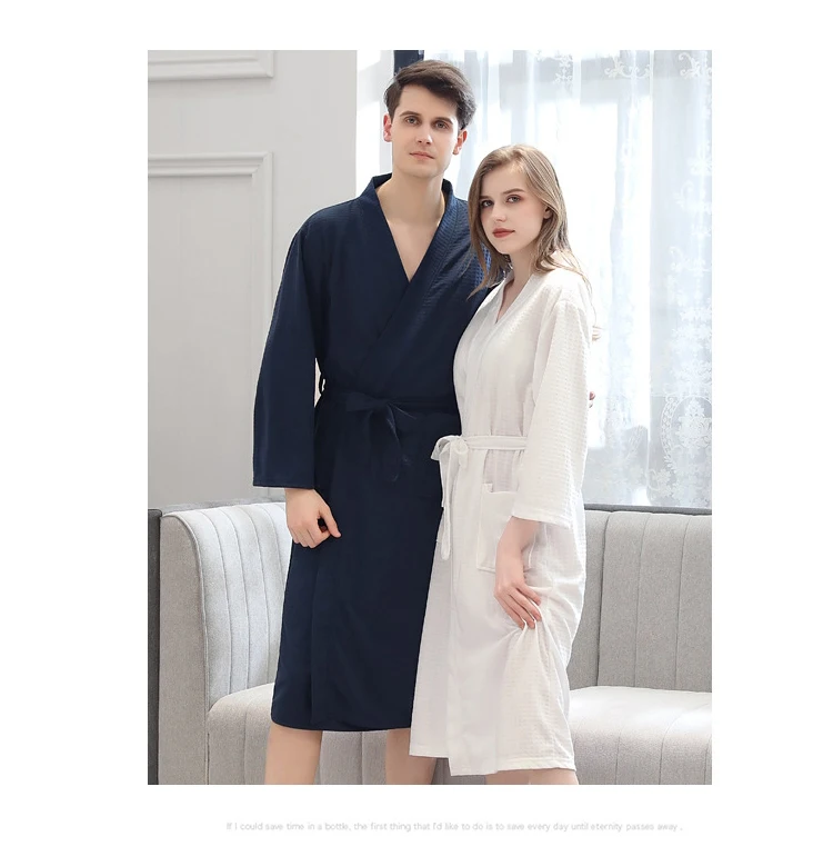 Waliicorners Autumn couple bathrobe thin section quick-drying absorbent for men and women for Bridesmaid Robes solid color couple bathrobe 11 Ha270b72bd7cd46c68b91f23659ff2dae7