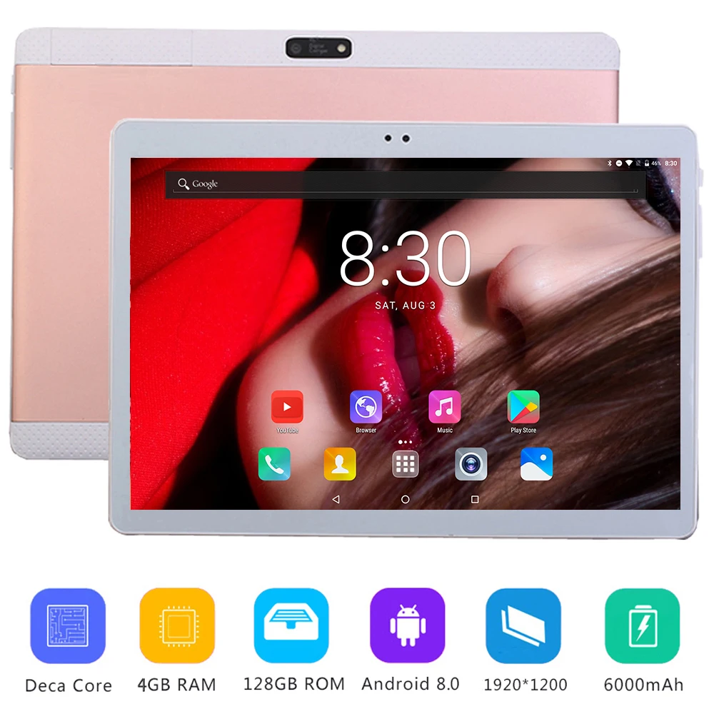Youtube/Play Store 10 inch MT6797 Deca Core 4G RAM 128GB ROM 1920x1200 IPS 8.0MP HD Screen Android 8.0 Tablet+Tempered Glass
Youtube/Play Store 10 inch MT6797 Deca Core 4G RAM 128GB ROM 1920x1200 IPS 8.0MP HD Screen Android 8.0 Tablet+Tempered Glass